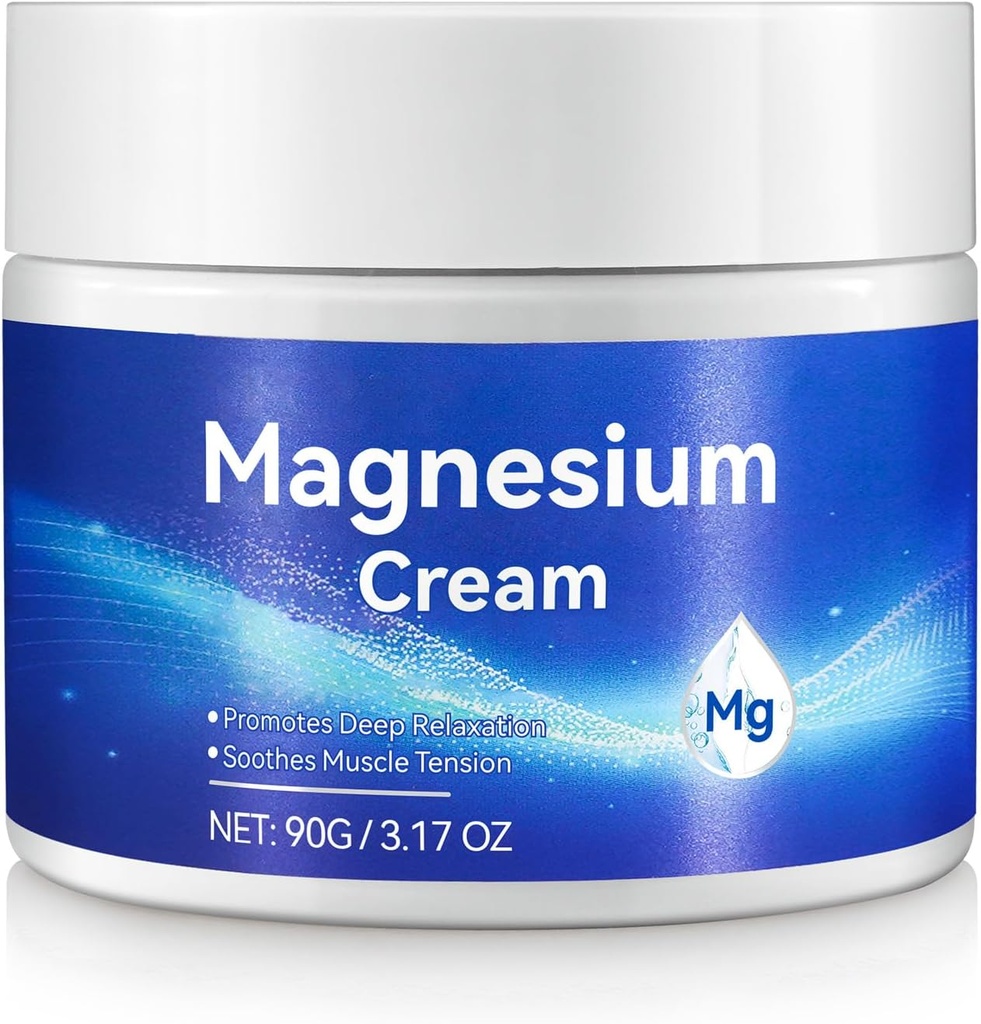 Loción de magnesio - Aceite de magnesio tópico para pies con vitamina E - Orgánicas Magnesium Body Butter for Promotes Deep Relaxation, Soothes Muscle Tension, Enhances Global Well-Being