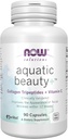 AHORA Foods Solutions Aquatic Beauty+ Capsules - Marine Collagen and Vitamin C Supplement for Youthful Skin*, Non-GMO, 60 cápsulas