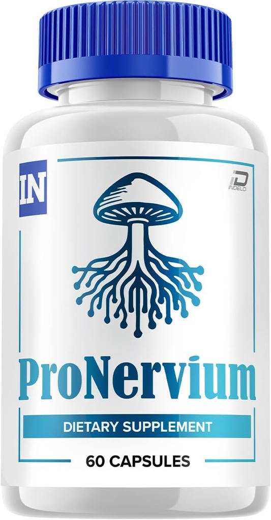 Pronervium Nerve Health Support Pills, Pronervium Reviews, Pronervium Nootropic Advanced Formula, Pronervium All Natural Focus Suplemento, Pronervium Brain Support Comentarios (1 Pack - 60 cápsulas)