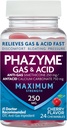Phazyme Maximum Strength Gas ' Acid Relief, Works Fast, Cherry Flavor, 24 Chews (Packaging May Vary)