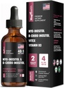 Myo-Inositol & D-Chiro Inositol - 40:1 Relación - 60-Day Supply - Apoyo a la salud de las mujeres y el bienestar diario para promover el equilibrio general - Premium Inositol Suplemento