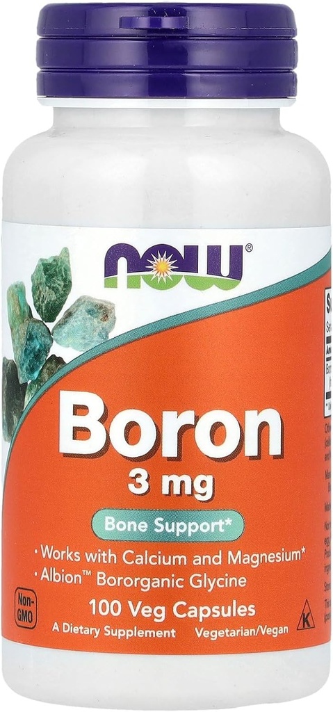 Ahora Foods Boron 3mg 100 Caps