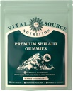 Vital Source Nutrition - Premium Shilajit Gummies - Bone, Brain, Energy & Vitality Support - Himalayan Organic Shilajit - Vegan, Gluten-Free &amp; Summer Watermelon - 60 Gummies - 30 Serviciones