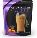 Chike Caramel High Protein Iced Coffee, 20 G Protein, 2 Shots Espresso, 1 G Sugar, Keto Friendly y Gluten Gratis, 14 Servings (14.3 Ounce)