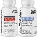 Jóvenes " Tonic Daily Water Weight Away Pills and Blood Pressure Support Supplements/Natural Diuretics for Water Retention " BP Capsules to Maintain a Good Circulatory Health / 60 CPS for Women " Men