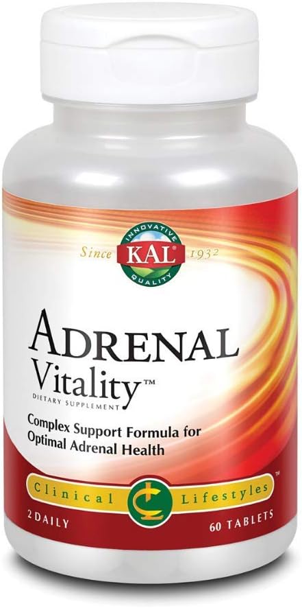 Tablas de Vitalidad Adrenal KAL, 60 Cuenta