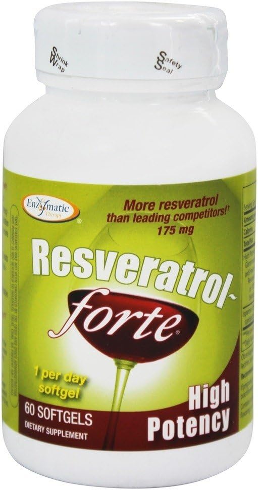 Resveratrol-Forte High Potency 60 Softgels (Pack of 2)
