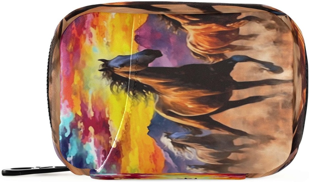 Caballo Organizador Caso Portable semanal Caja de Pill Organizador con cremallera para suplementos Medicina Viaje Negocios Familiar