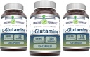 Fórmulas increíbles L-Glutamina 500 mg Capsules peru Amino Acid Suplemento Silencio No GMO Silencio Gluten Free ← Made in USA (3 Pack, 120 Count)