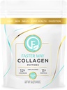 Camino más rápido - Peptides colágeno - 12g Collagen hidrolizado + 11g Proteína por ser - Pelo, Piel &amp; uñas - Aminoácidos - Grass-Fed - Azúcar, Gluten &amp; Dairy Gratis - No-GMO - Sin sabor -30 Servimientos