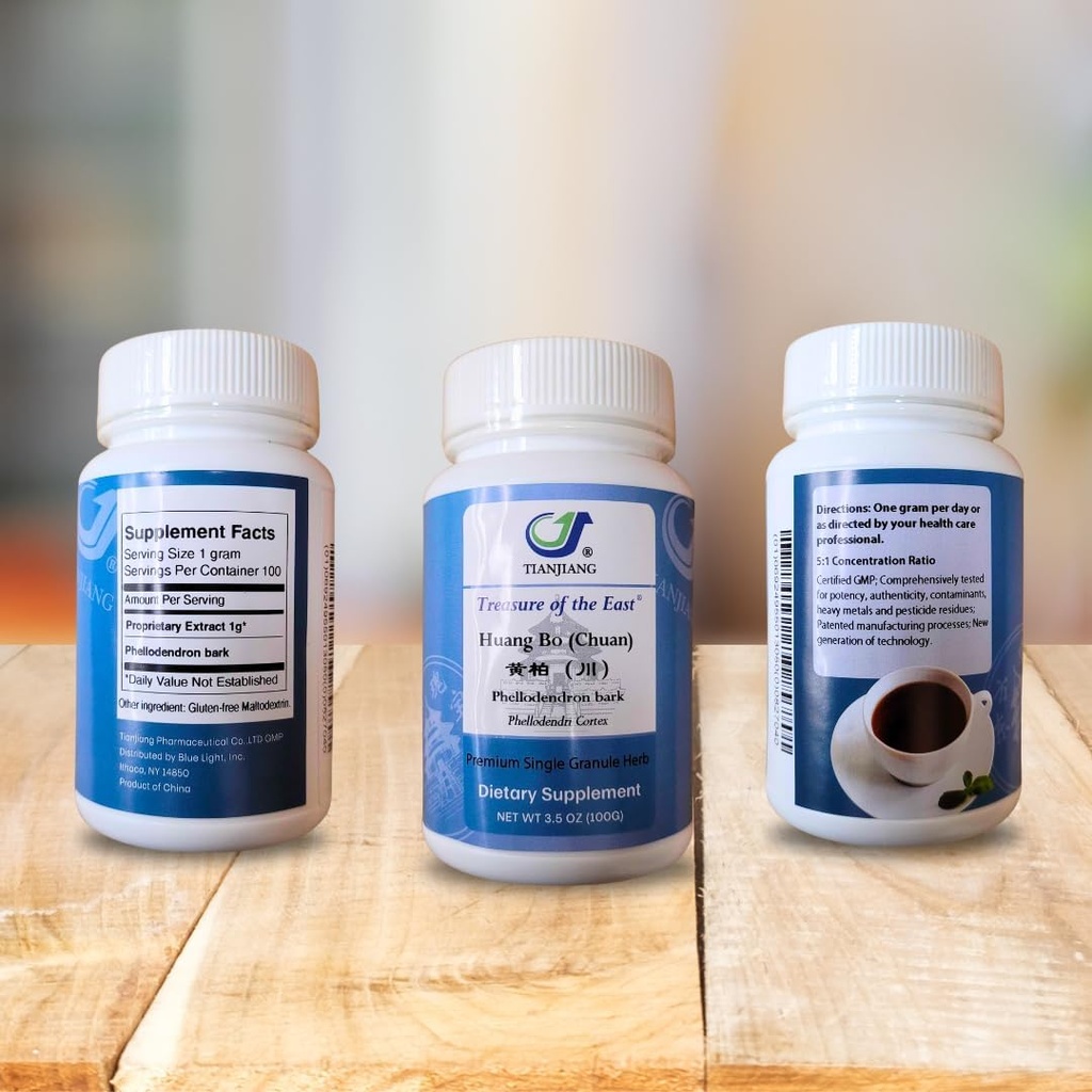Tesoro de Oriente, Barco de Phellodendron - Huang Bai (Chuan) (5:1 Granos de Extractos Herbales Concentrados, 100g)