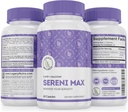 SERINI-MAX - 5-HTP Mood Support Supplement + Calcium - Supports Calm " Peaceful State of Mind - Boost Serotonin, 5HTP 200mg for Stress Management " Sleep Support Supplements - 60 Capsules