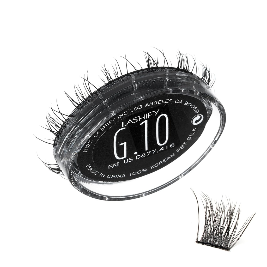 Lashify Gemini 10mm Gossamer Lashes in Black, Easy DIY False Lashes for a Voluminous, Wispy and Playful Look