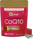 Qunol CoQ10 200mg Soft Chews, Extra Strength & Ultra High Absorption Coenzyme Q10 Suplemento, #1 Cardiologist Recommended Supplement for Heart Health, 90 Count