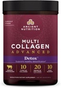 Antigua Nutrición Advanced Multi Collagen Protein Powder Cleanse & Detox, Deflavored, 36 Servings