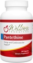 Wellness Resources Pantethine - Active Vitamin B5. Vegan (300mg, 90 cápsulas)