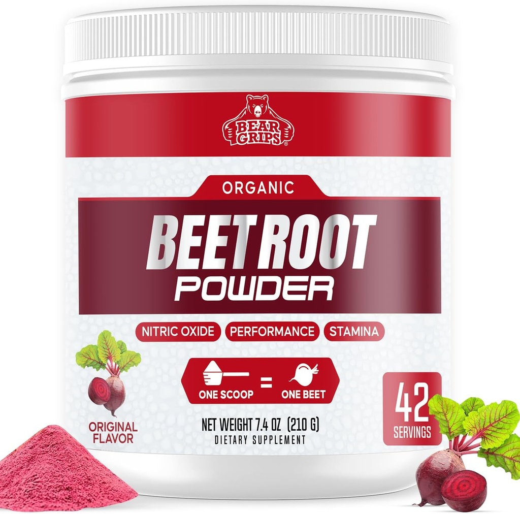 Orgánica de Beet Root Powder - Nitric Oxide Suplemento Super Food Beets Suplementos, Beet Powder Organic High Blood Pressure Suplementos, Beets for High Blood Pressure Support & Heart Health Support