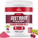 Orgánica de Beet Root Powder - Nitric Oxide Suplemento Super Food Beets Suplementos, Beet Powder Organic High Blood Pressure Suplementos, Beets for High Blood Pressure Support & Heart Health Support