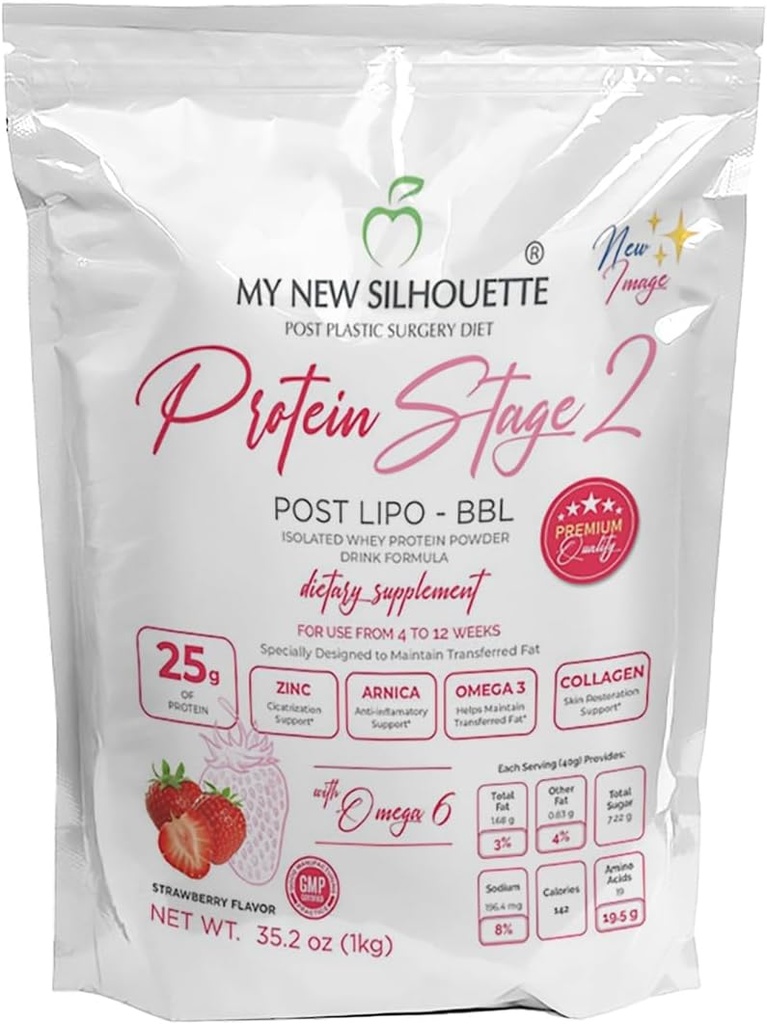 Protein My New Silhouette Etapa 2 con omegas + 25 Gramos por Serving (Strawberry)