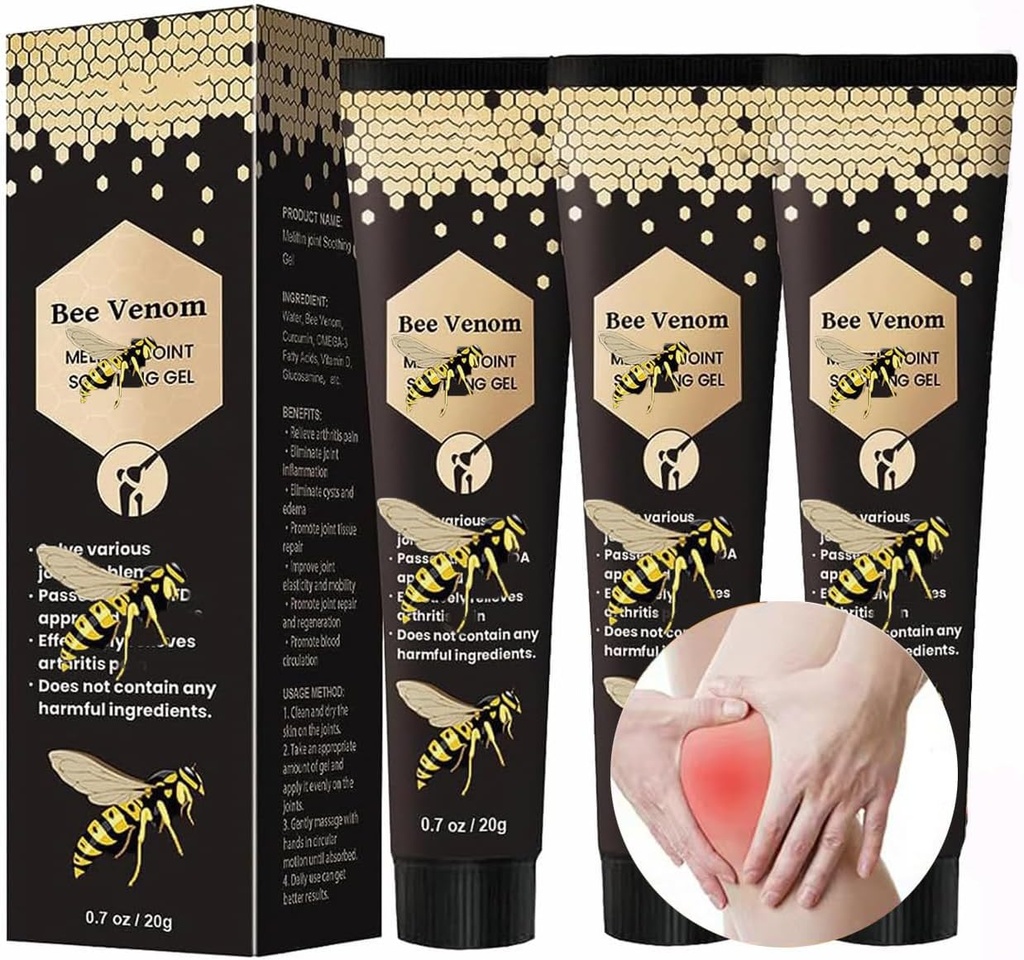 Bee Venom Relief Cream, Joint &amp; Muscle Soothing Bee Venom Cream, Newzealand Bee Venom Gel (B)