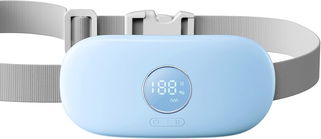 Paleta de calefacción portátil Gaiatop para calambres de período, batería recargable 5000mAh, temporizador 2H, 3 niveles de calor y 6 modos de masaje para el período de alivio menstrual Dolor, espalda o cinturón inalámbrico Belly para mujeres niñas