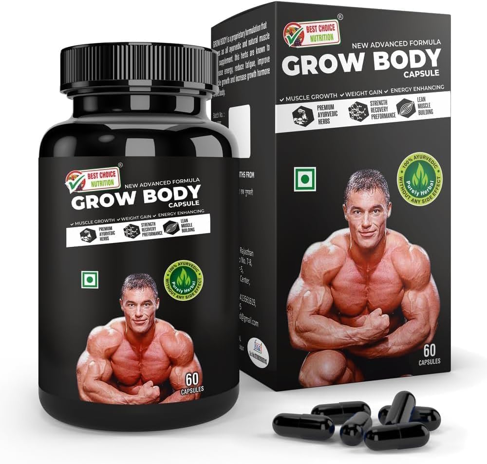 Generic Grow Body (60 Capsules) New Advanced Formula & 100% Herbal with No Side Effects - by pharmacylife