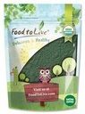 Food to Live Organic Spirulina Powder, 8 Ounces — Non-GMO, Kosher, Raw Blue-Green Algae, Vegan Superfood, Bulk, Non-Irradiated, Pure Vegan Green Protein, Rich in Vitamins & Minerals, Great for Drinks