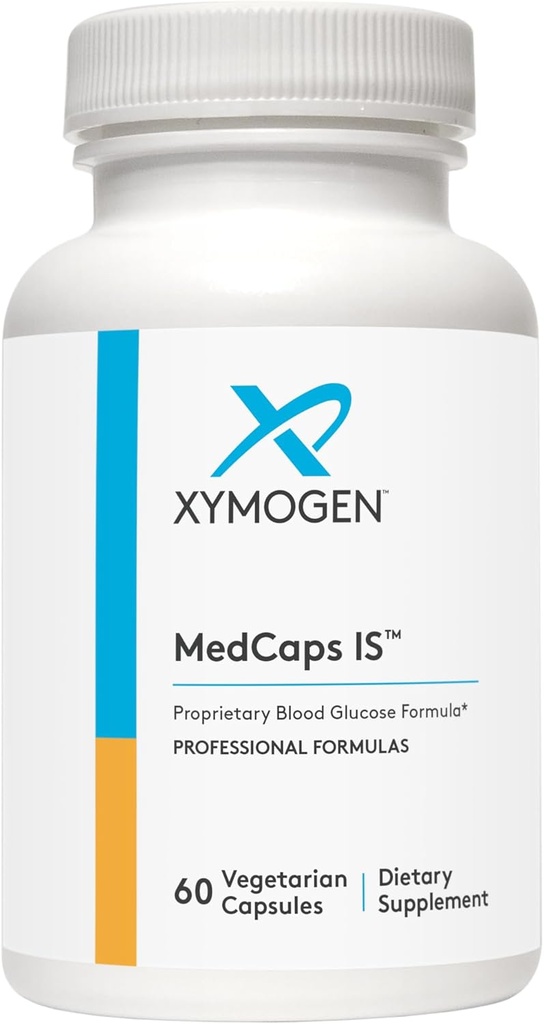 XYMOGEN MedCaps es - Herbal + Nutriente Apoyo para la Salud Metabólica - Incluye Chromium, Biotin, Niacin, Thiamin, Vanadium, Fenugreek Extract, Bitter Gourd Extract, Gymnema 5:1 Extract (60 cápsulas)