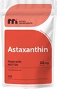 Astaxanthin 12mg, 120 Softgels, 4 Mes de Suministro ← Premium Astaxanthin Suplementos Antioxidantes ← Fuente de Microalgas Frescas Silencioso Apoyo Ojo, Circulación Interna, Salud de la piel &amp; Tanning Natural