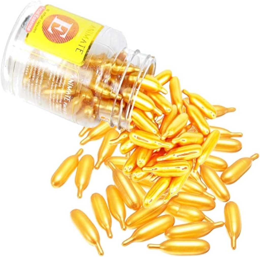 Cápsula de vitamina E para la piel de glaseado facial 60 Cápsula cada botella de color amarrado