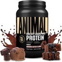 Animal Whey Isolate Protein Powder - Loaded for Pre & Post Workout Muscle Builder and Recovery with Digestive Enzymes for Men & Women - 25g Protein, Great Taste, Low Sugar - Brownie Batter 2 lbs