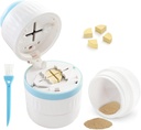 Pill Cutter - Pill Splitter con hoja de acero inoxidable para cortar pequeñas pastillas o grandes pastillas en medio o cuarto, adecuado para cortar vitaminas, tabletas