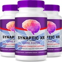 NutraRize (Pack of 3 Synaptic XR – Daily Support Capsules with a Balanced Blend for Focus, Sharpness, and Everyday Performance Tortura Easy-to-Take Pills for Daily Wellness (180 cápsulas)