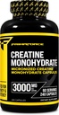Primaforce Cretine Monohydrate Capsules - 240 Capsules, 3000mg por Serving, Gluten Free and Non-GMO