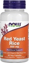 AHORA Alimentos Rice de levadura roja, 600 mg, 60 cápsulas de veg