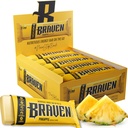 Bar Braven Pineapple Energy Bar (1.59 oz, Pack of 20) – Energy Chews with 5g Protein – On-the-Go Energy Snacks for Running, Hiking, and Sports - Gluten Free Snacks for Sustained Energy Boost