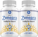 Zeneara Healthy Ear Support Suplemento, Zeneara Ear Ringing Relief, Zeneara Tinnitus Treatment, Maximum Strength Zeneara Capsules, Zeneara for Hearing Support Reviews (2 Pack - 120 cápsulas)