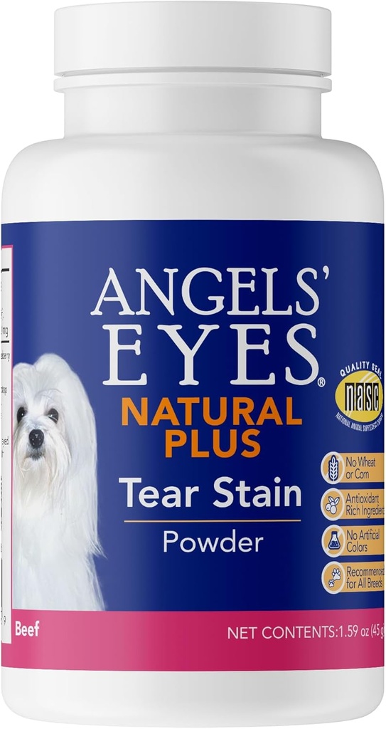 PlUS NATURAL DE ANGELS Tear Stain Prevention Beef Powder for Dogs