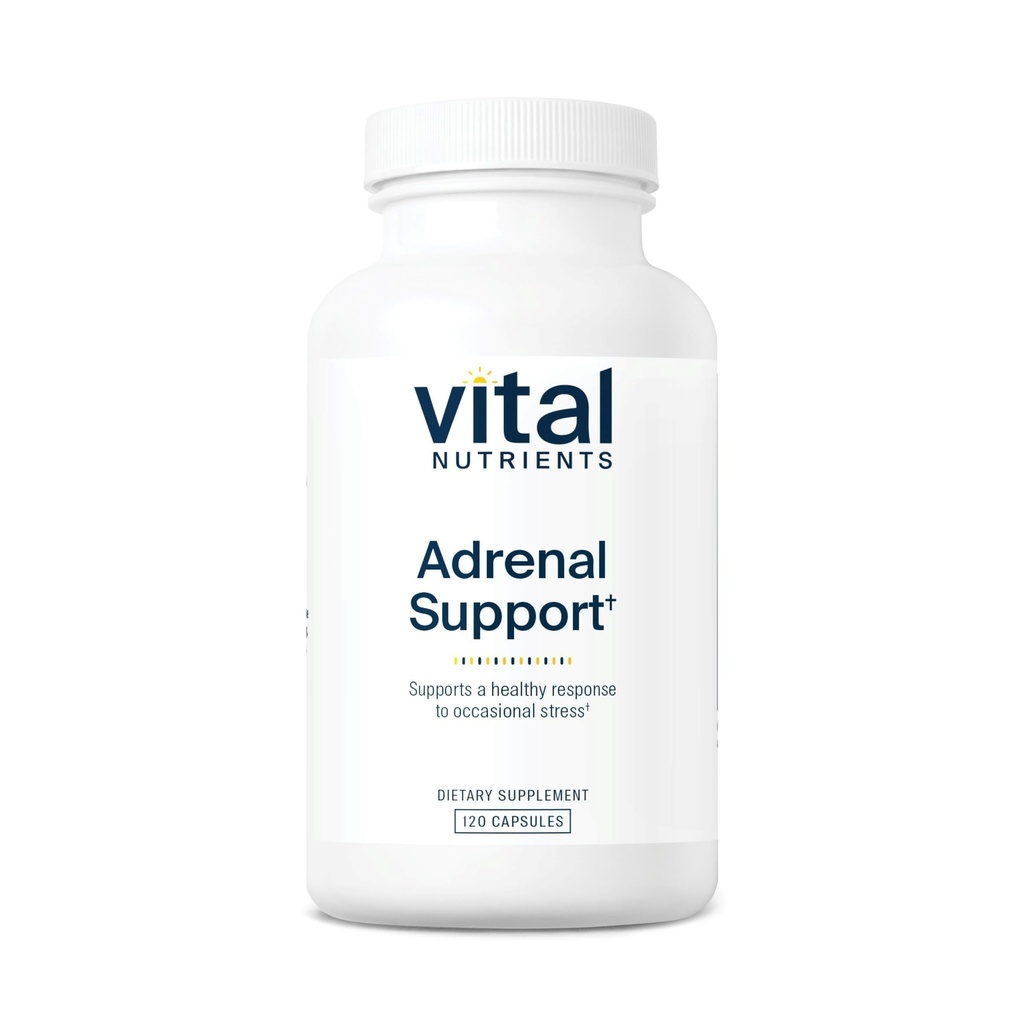 Vital Nutrients Adrenal Support Silencio Adrenal Support Suplementos for Gland Function and Cortisol Management TEN Supports Energy and Stress Levels