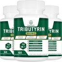 Suplemento Tributyrin - Butyrate Precursor para Gut Barrier Support, Leaky Gut Support,Digestión 180 Conde (Pack of 3)