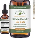 Remedios nativos Kiddie Florish - All Natural Herbal Suplemento Promueve un apetito saludable en los comedores de Picky - 59 mL