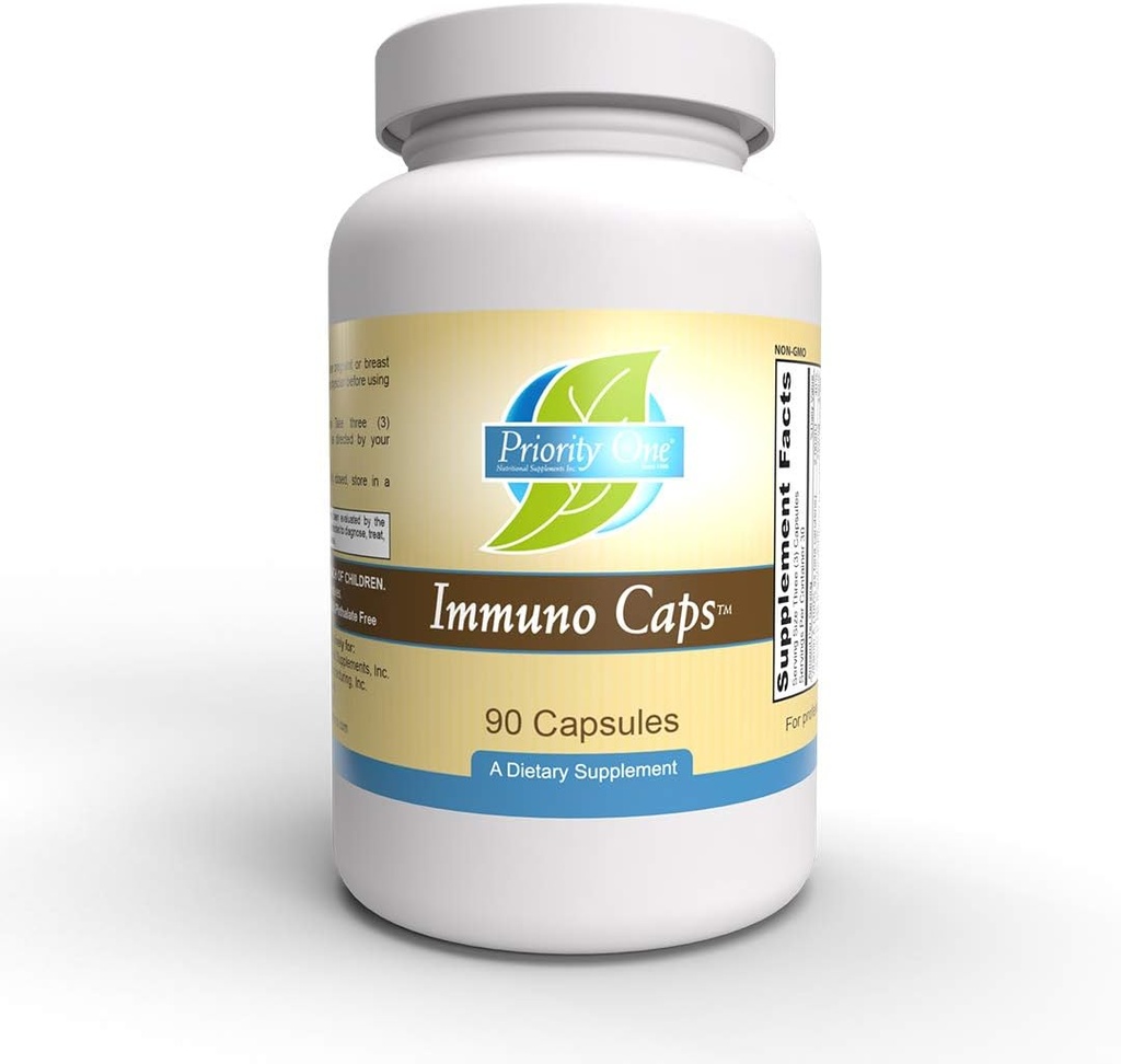 Priority One Vitamins Immuno Caps 90 Capsules - Designed to Support The Body’s Healthy Immune Response in a Capsule Form.*