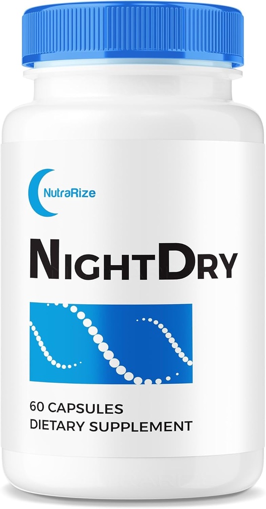 NightDry Capsules, Night Dry Pills a Lessen Night Time Viajes de baño, All-Natural Extra Strength Suplemento para apoyar la función normal y saludable, revisión (60 cápsulas)