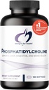 Diseños para la salud Phosphatidylcholine Softgels - Phosphatidyl Choline Suplemento de Soy Lecithin para apoyar el hígado + salud cerebral (180 Softgels)