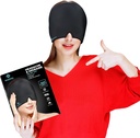 Migraine Headache Relief Cap, 360 Full Head Hot and Cold Therapy Hat with Cool Gel, Ice Head Wrap and Cold Pack Mask, Eye Cap for Tension and Stress Relief