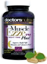 Muscle Ezze PM Plus Night Time Capsules by Doctors Nutra - Nighttime Use - Gluten-Free - 60 Capsules