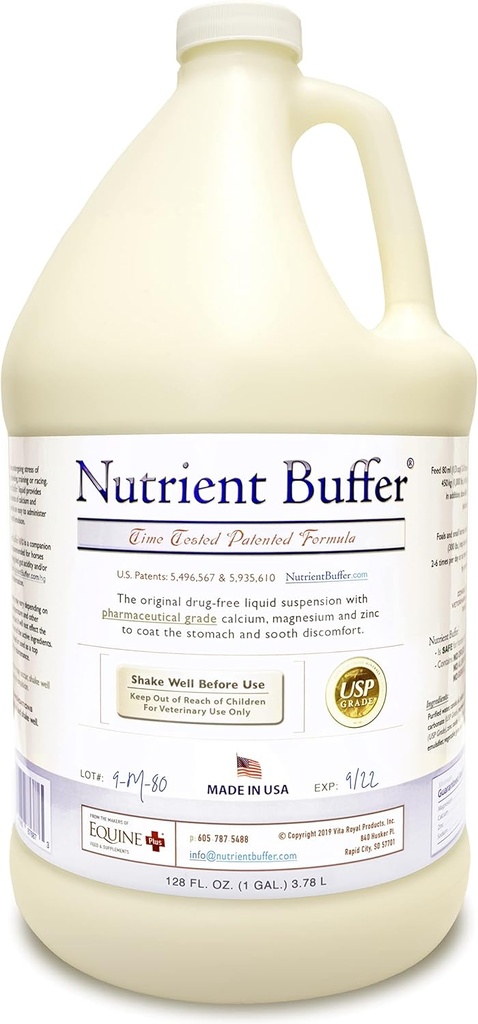 (1 Gallon) Ulcer & Acid Relief, Digestive Aid, Upper Gastric Support, Colic Remedy