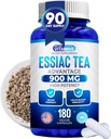 Nos gusta Vitaminas Essiac Tea Capsules - 180 Conde Immune Support Suplemento con Burdock, Dose de Ovejas, Slippery Elm &amp; Turquía Rhubarb - Genuine Essiac Tea 900mg Daily Dose