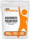 BulkSupplements.com Ascorbyl Palmitate Powder - Vitamina C Ester, Vitamina C Suplemento - Gluten Gratis, 500 mg por Serving, 250g (8.8 oz) (Pack of 1)