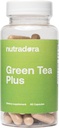 Extracto de té verde cápsulas con EGCG y extracto de grano de café verde - Suplemento de hierba orgánica con apoyo de la digestión para mujeres y hombres, vegano, 60 pastillas